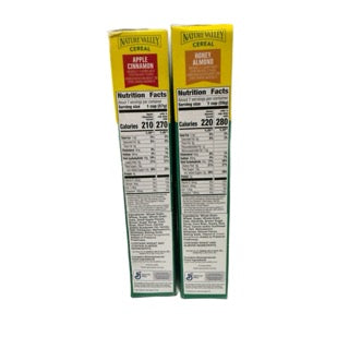Nature Valley cereal 2 Pack (Apple cinnamon & Honey almond )